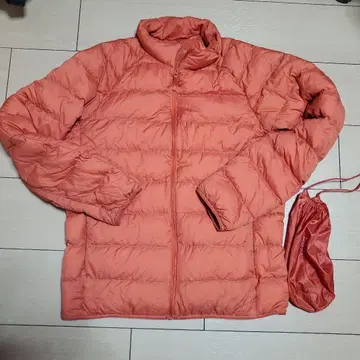 UNIQLO 울트라 라이트 다운 M 오렌지 다운 자켓