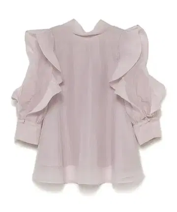 블라우스 리본 프릴 라벤더 핑크 snidel 스나이델