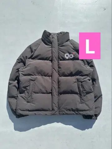 9090 로고 리치 퍼퍼 재킷 BK L