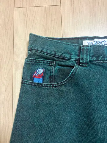 BIGBOY 다크 그린 데님 S 사이즈