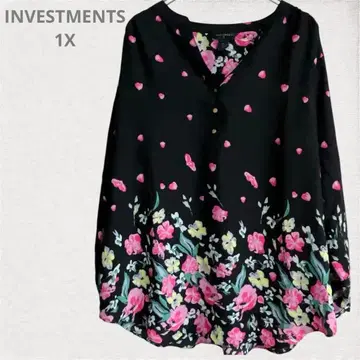 INVESTMENTS 꽃무늬 튜닉 1X