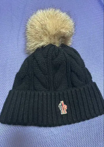 MONCLER 블랙 니트 모자