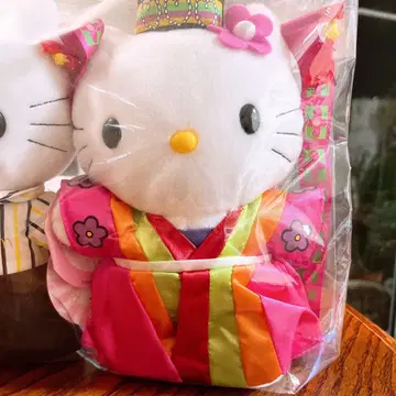헬로키티 기모노 봉제 인형 약 20cm