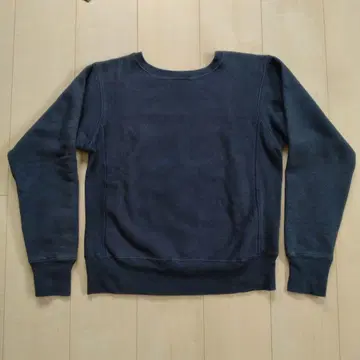 챔피온 리버스 위브 네이비 빨간색 단색 택 S 사이즈