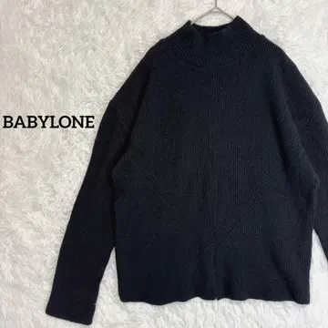 [바빌론] 니트 앞 슬릿 포함 성숙 캐주얼 사이즈 표기 없음 하이넥