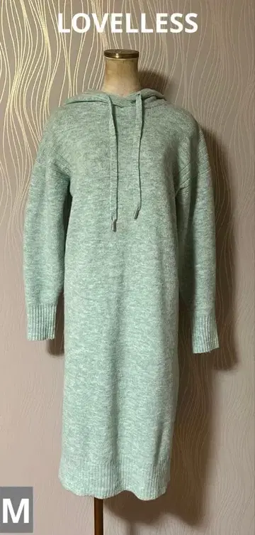 LOVELLESS 러블레스 후드 부착 니트 롱 원피스