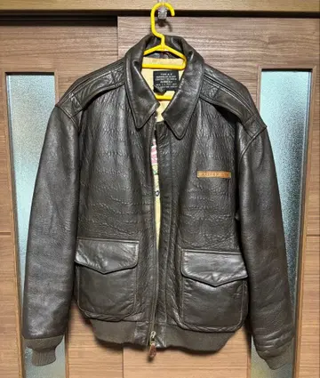 AVIREX TYPE A-2 플라이트 가죽 자켓