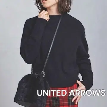 유나이티드 애로우즈 폭스 크루넥 니트 스웨터