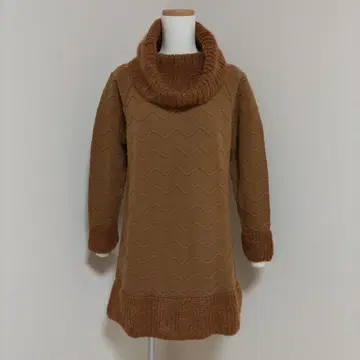 [미사용] 상조아 바이컬러 오프터틀 울 튜닉 일본제