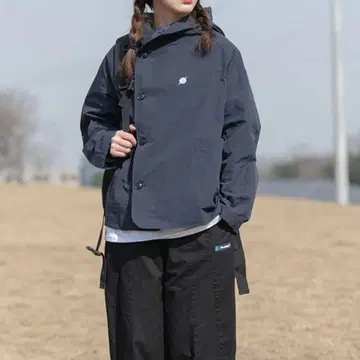 [ WGONG ] RETRO SIMPLE HOODIE W694