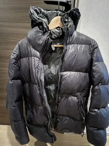 BEAUTY & YOUTH 후드 부착 다운 자켓 S 블랙