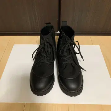 숏부츠 레이스업 스트링 슈즈