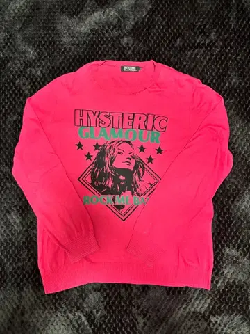 구하기 어려움 HYSTERIC GLAMOUR 긴팔 T셔츠 핑크