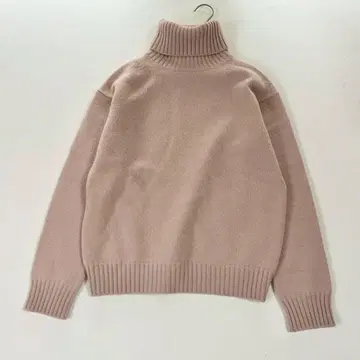 드로어 7G 캐시미어 100% 터틀넥 니트 라이트 핑크