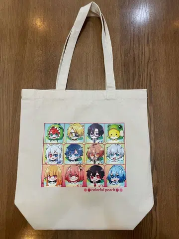 컬러풀 피치 토트백