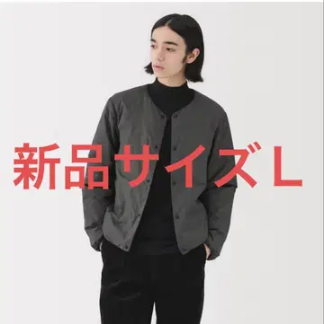 무인양품 경량 다운 포켓터블 노카라 자켓 L