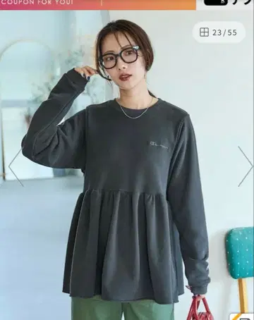 절개 튜닉 풀오버 Champion 챔피온 맨투맨