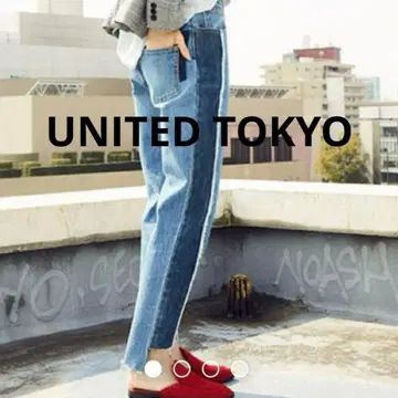 새상품급 UNITED TOKYO 스트레이트 데님 청바지 size 2