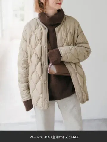 Spick&Span 별주 TAION 퀼팅 블루종 다운 자켓