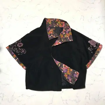 gouk 플리스 자켓 일본풍 패턴 Y2K archive V계
