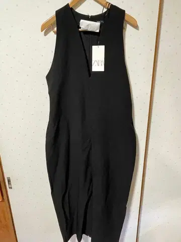 슬리브리스 롱 원피스 XXL 블랙