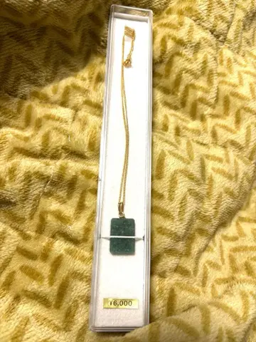 아벤츄린 직사각형 펜던트 목걸이