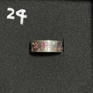 은구 벚꽃 난무 3색 컬러 실버925 반지 25호