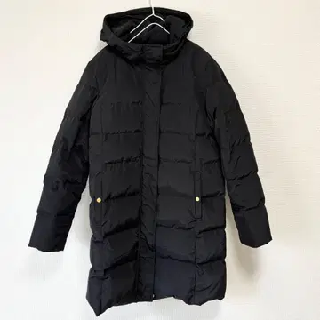 GU 블랙 블랙 롱 다운 자켓 M 다운 코트