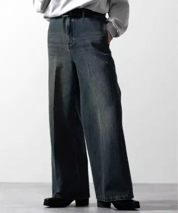 CLEL Vintage Design Flare Denim Pants