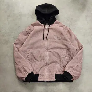 디스이즈네버댓 네버자 코듀로이 자켓 후드티 M 핑크