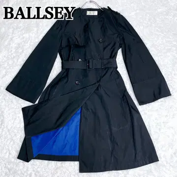 TOMORROW LAND BALLSEY 트렌치코트 블랙 벨트 포함