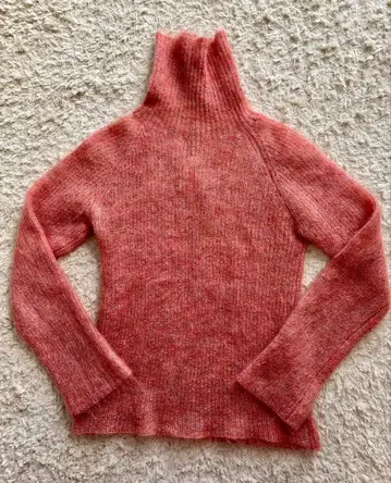 IENA 이에나 울 혼방 터틀넥 니트 핑크 계열 베이크루즈