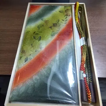 오비 장식 천 세트 꽃무늬 스트라이프