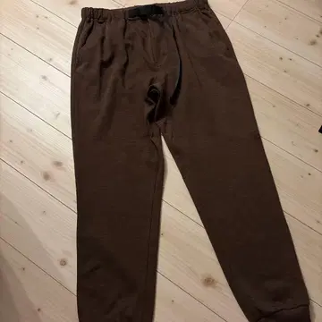 브라운 조거 팬츠 허리 조절 가능