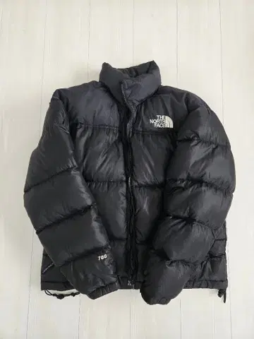 하자품 THE NORTH FACE 블랙 다운 자켓 700 눕시