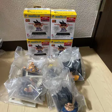 드래곤볼 제일복권 E상 만화 스트럭처 4개 세트 세미 컴프