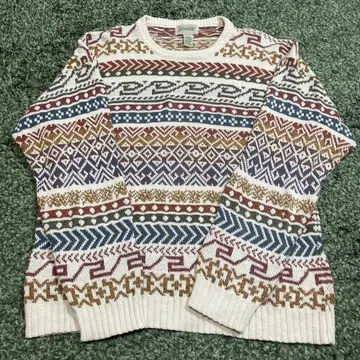 St. John's Bay 멀티 컬러 니트 스웨터 80s~90s