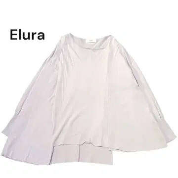 엘르라 리브 소매 긴팔 빅 사이즈 L 신축 와이드 플레어 비대칭