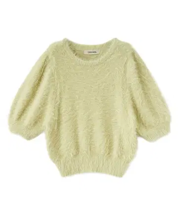 COCO DEAL 반팔 페더 니트