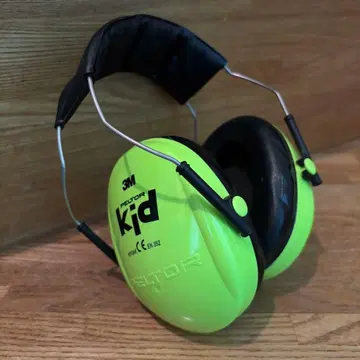 3M PELTOR Kid 방음 귀마개 라임 그린