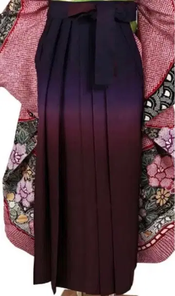 그라데이션 하카마 졸업식