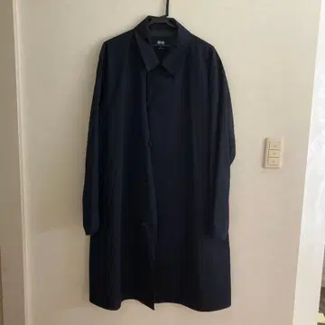 유니클로 블록테크 스텐카라 코트 네이비 XL