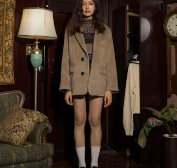 ACLENT 핸섬 루즈 샤기 자켓