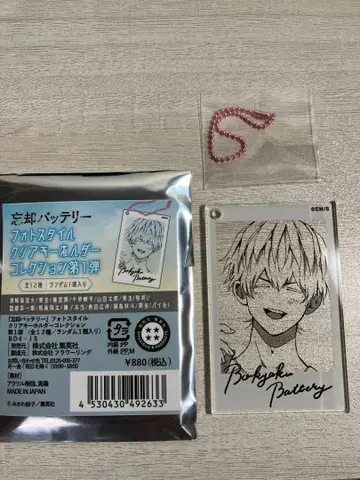 망각 배터리 포토 스타일 클리어 키링 컬렉션 요우 케이