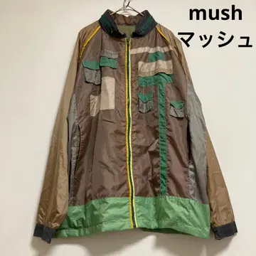 매쉬 mush 남성용 난론 블루종 후드티 브라운 그린