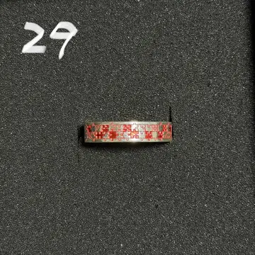 은영 파즐 레드 실버925 반지 25호