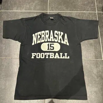 NEBRASKA 15 FOOTBALL T셔츠 블랙