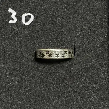 은구 퍼즐 블랙 실버925 반지 25호