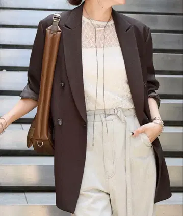 [ JOURNAL STANDARD ] 울라이크 스트레치 자켓 브라운