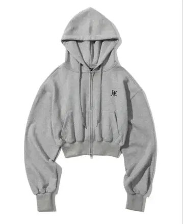 WOOALONG 크롭 후드티